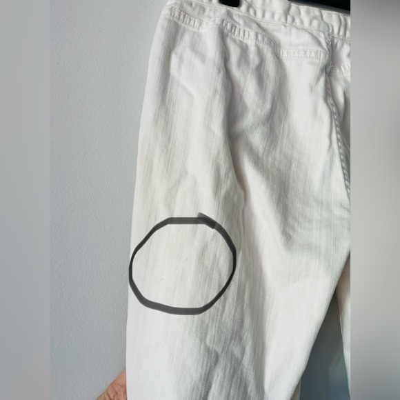 Lauren Jeans Co. Ralph Lauren Women's Size 10 P White Ankle Zip Jeans Stretch - Picture 8 of 8